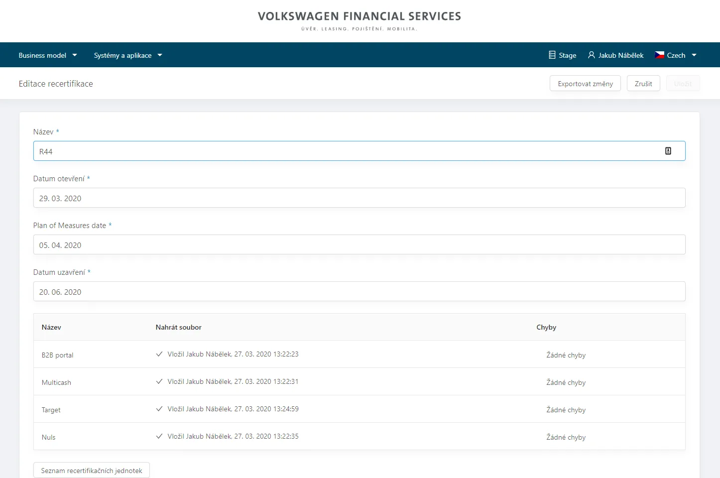 Identity governance with automated recertification