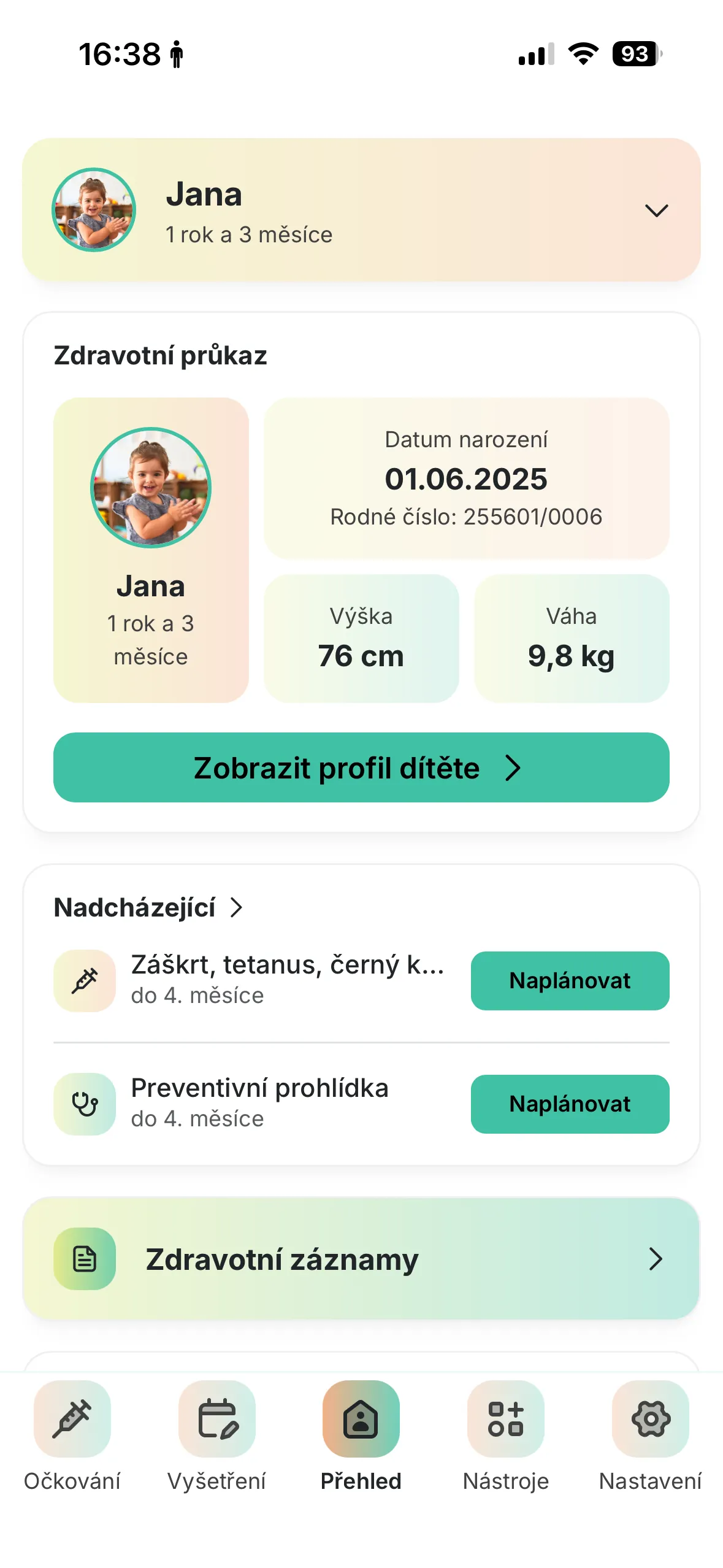 Your child's health record, from birth to 18